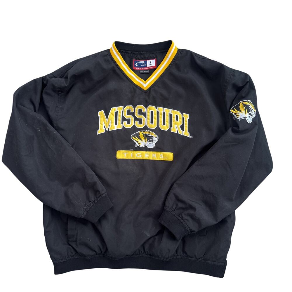 Vtg Cadre Sportswear Mizzou Tigers University of Missouri Windbreaker Pullover L